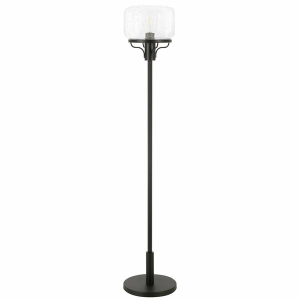 Hudson & Canal Henn &amp; Hart  Tatum Blackened Bronze Globe &amp; Stem Floor Lamp FL0858